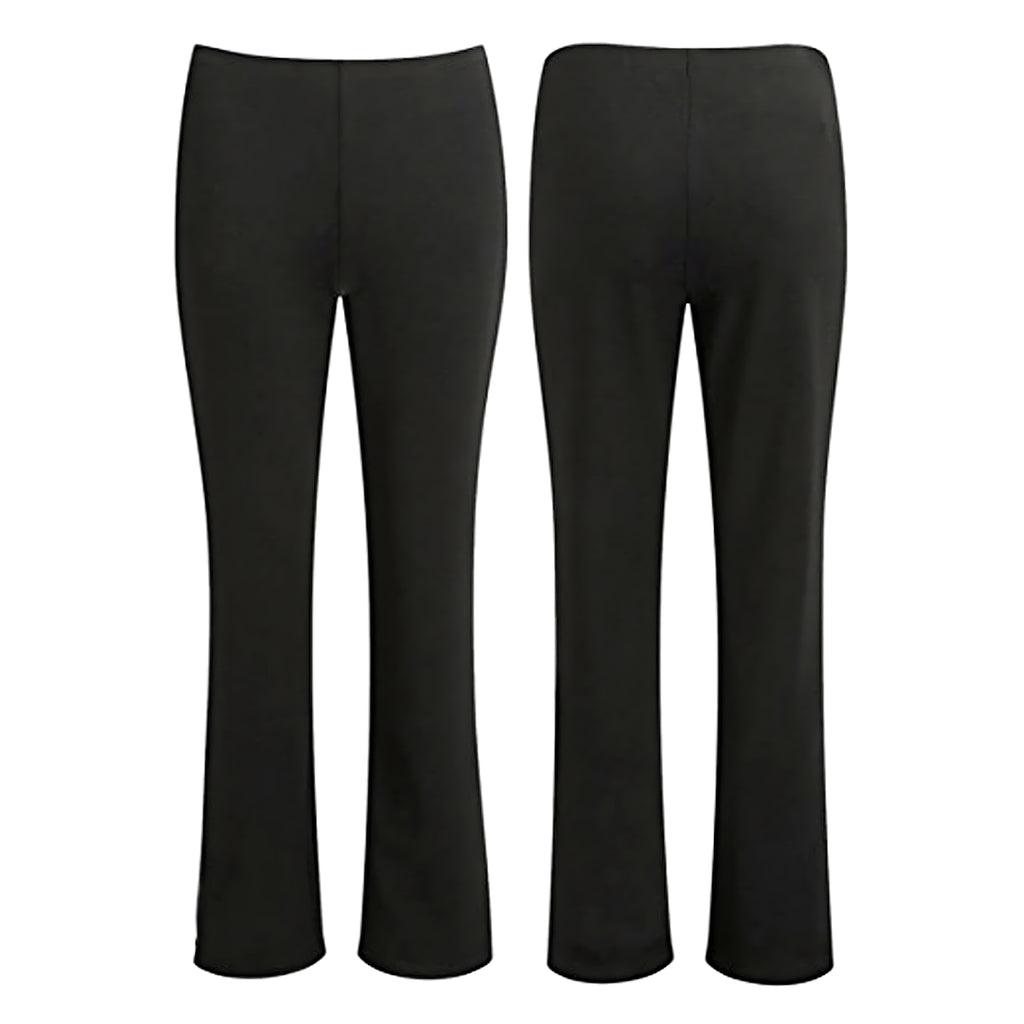 Ladies Bootcut Ribbed Trousers