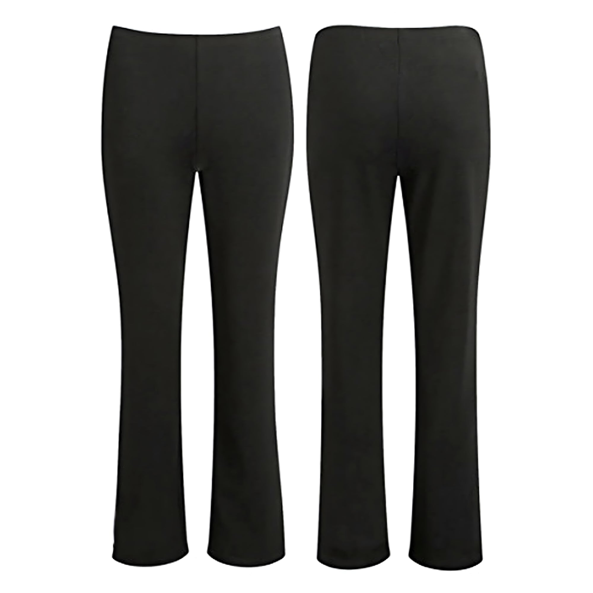 Ladies Bootcut Ribbed Trousers