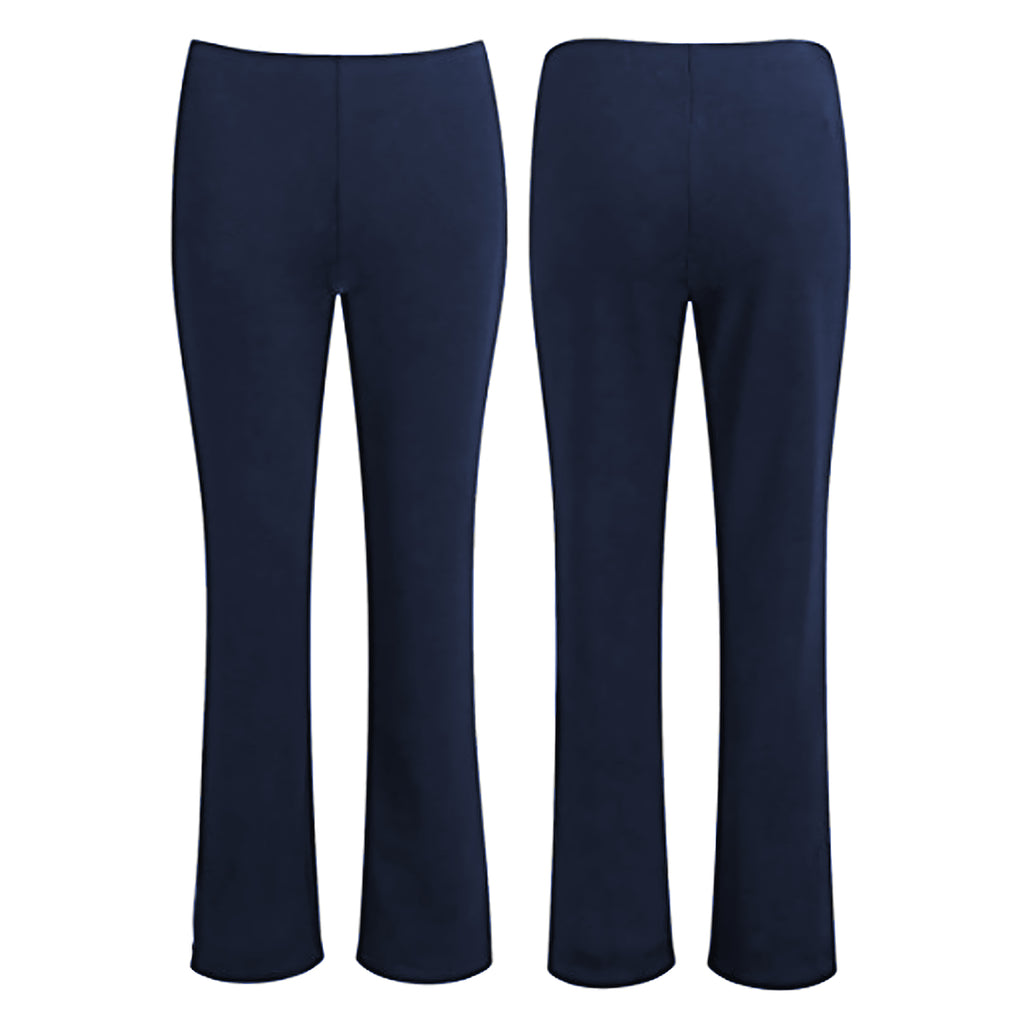 Ladies Bootcut Ribbed Trousers
