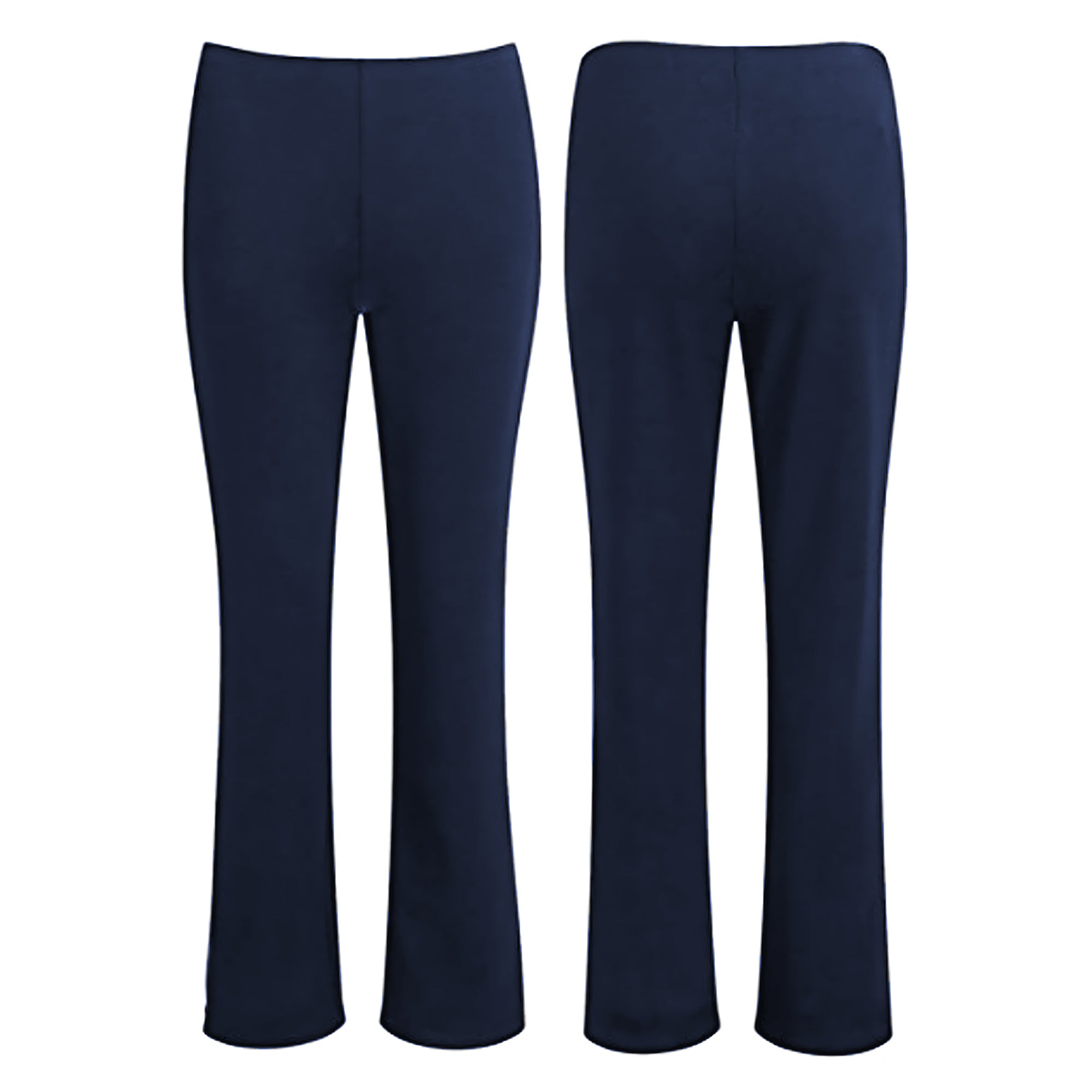 Ladies Bootcut Ribbed Trousers