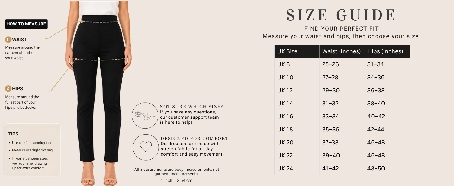 Ladies Bootcut Ribbed Trousers